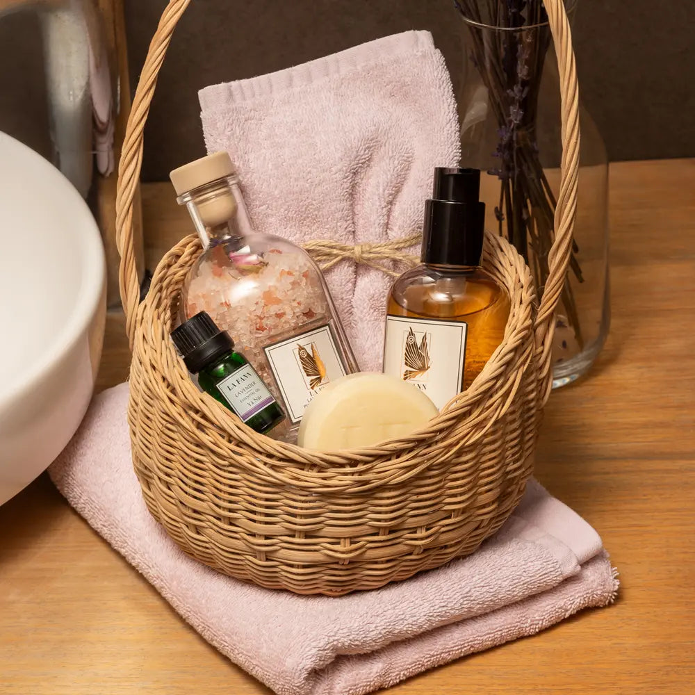 Lavendel & Roze Himalaya Badzout 250g