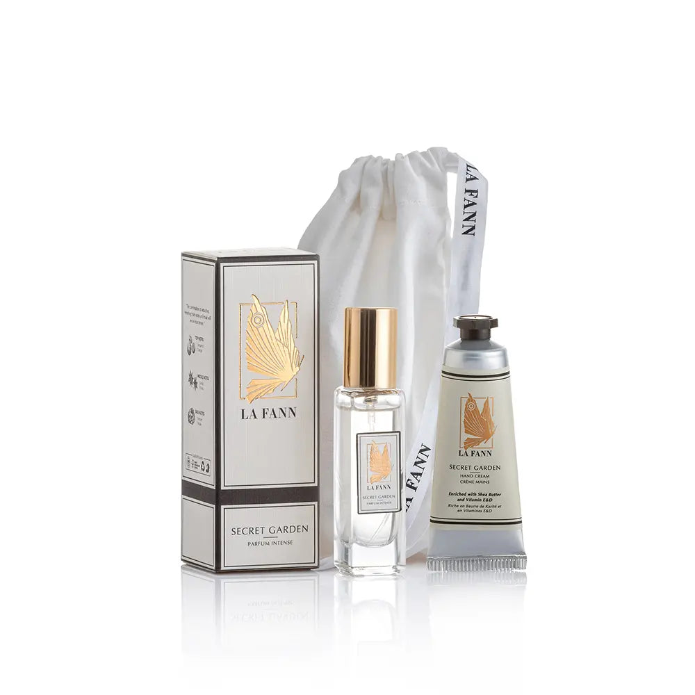 Mini Luxe Reisset Secret Garden Parfum 15 ml en Handcrème 30 ml